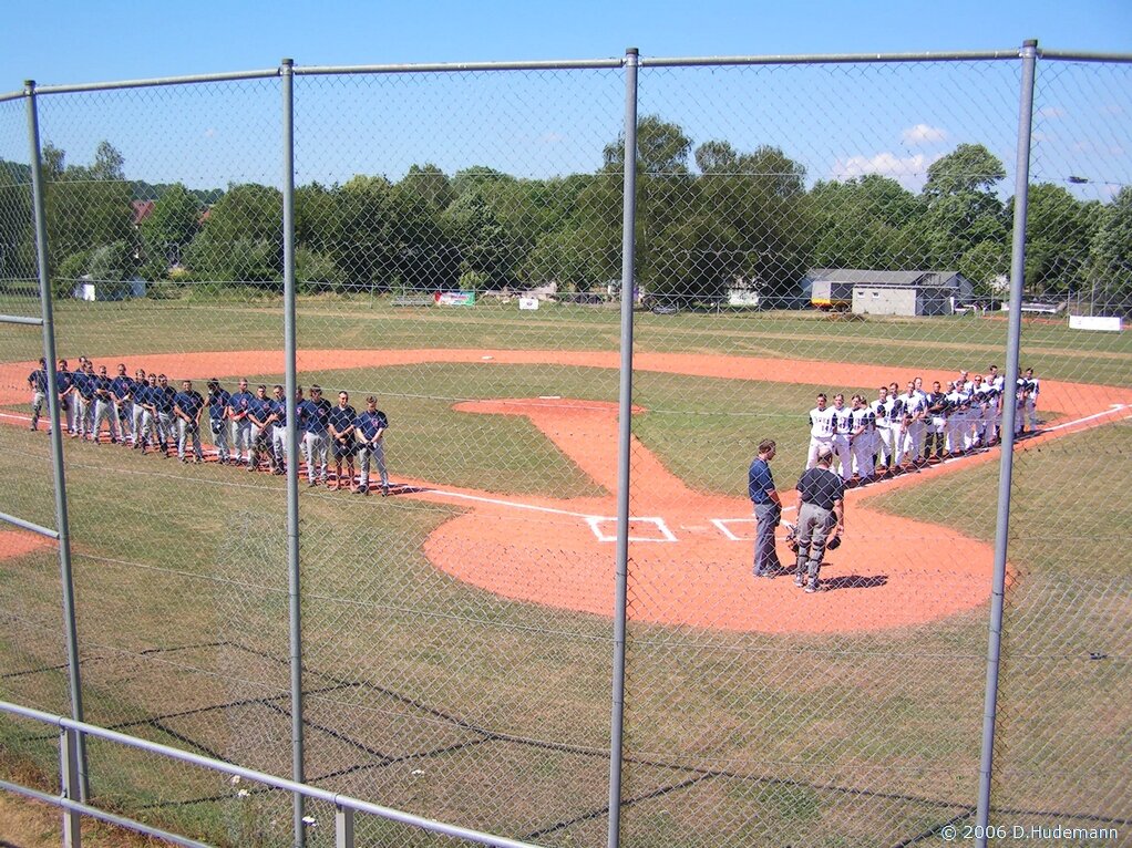 Tübingen Hawks vs. GB National beim Spiel auf dem Ballpark (2006)